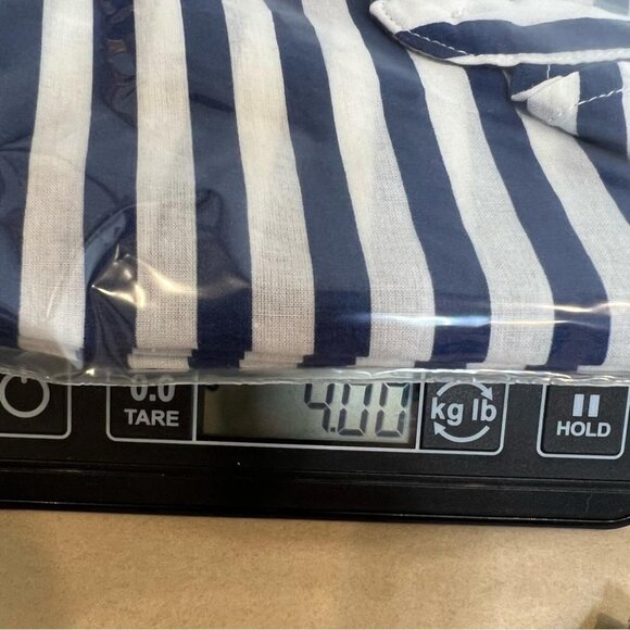 J Crew Factory Womens Size XXS Printed Voile Popover Shirt Blue Stripe Coastal - Picture 11 of 11